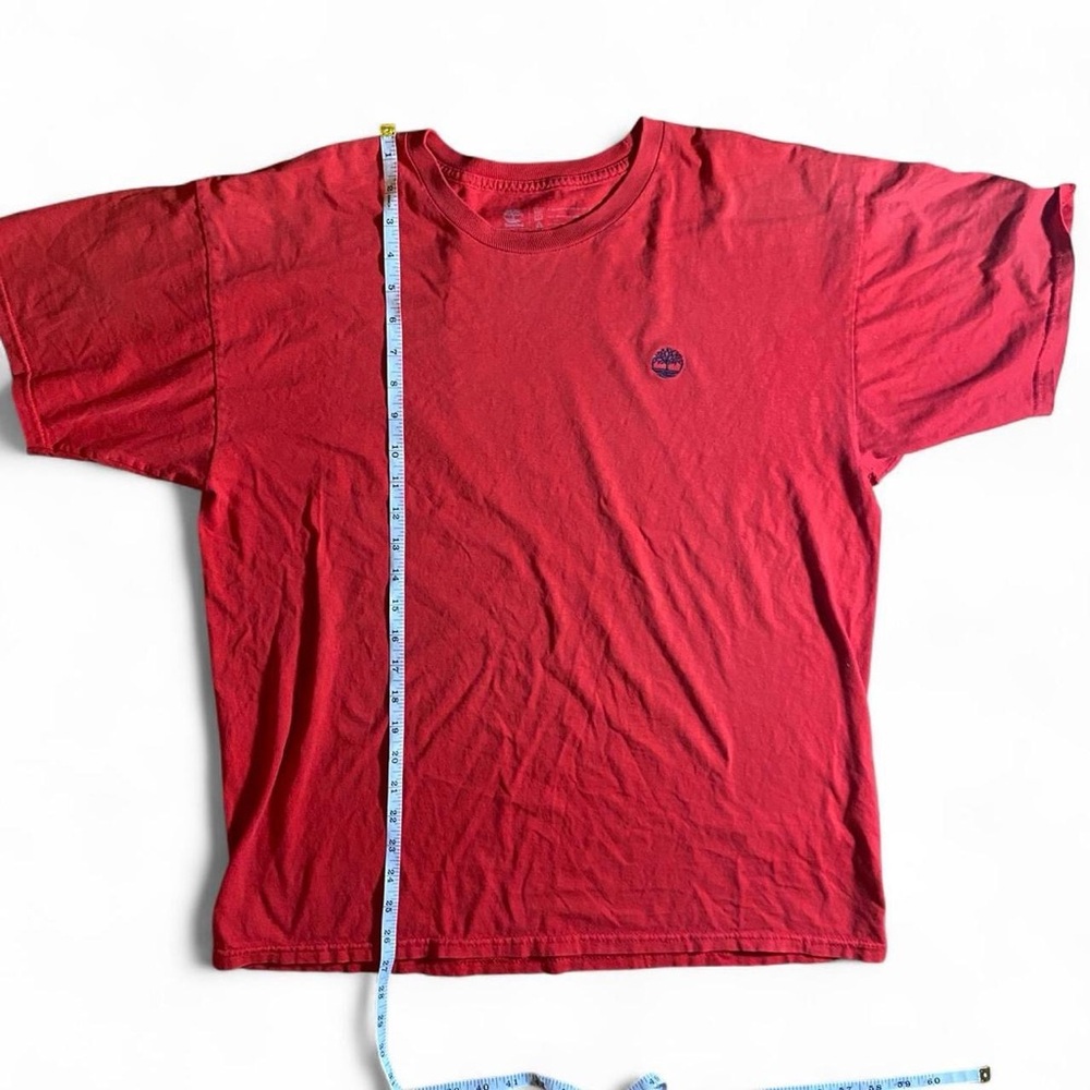 Timberland Men's Short Sleeve Red Tee